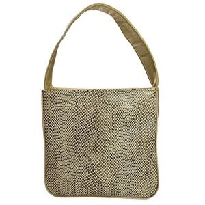 Victoria's Secret Gray Snakeskin Print Small Square Purse Excellent Condition